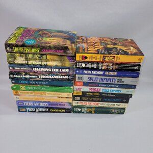 Piers Anthony 20 Book Vintage Paperback Softcover Novel Lot Fantasy Sc-Fi